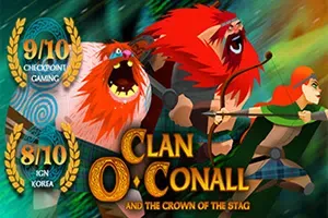 奥康纳家族与雄鹿王冠 (Clan O’Conall Crown of Stag) 繁中|PC|2D奇幻解谜动作游戏