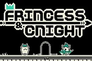 蛙公主和猫骑士(Frincess&Cnight)简中|PC|AVG|黑白像素平台解谜游戏
