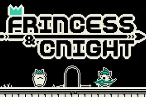 蛙公主和猫骑士(Frincess&Cnight)简中|PC|AVG|黑白像素平台解谜游戏