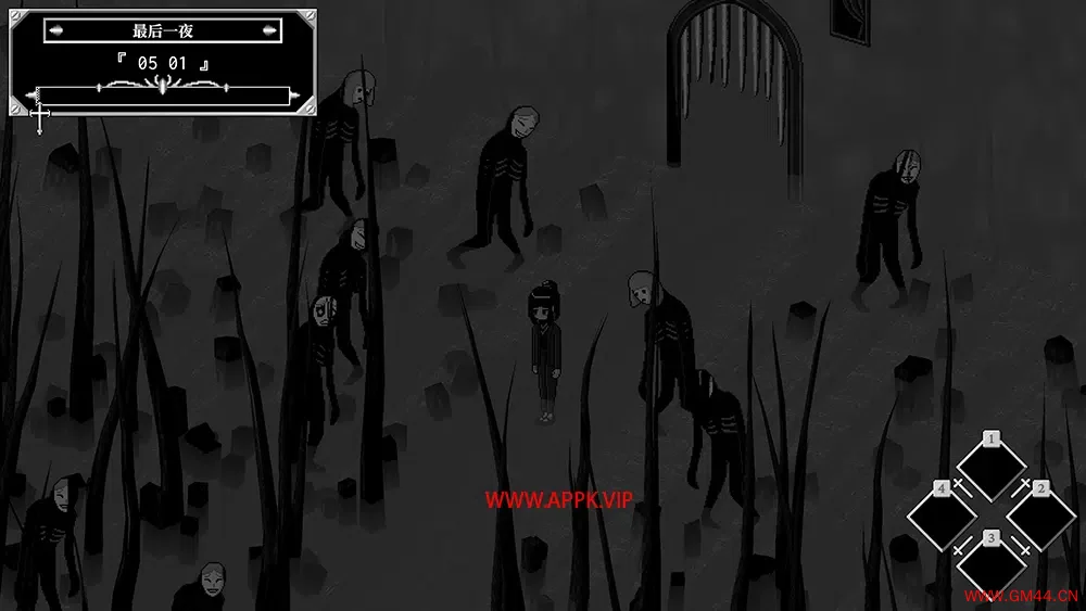 循环的夜(Night Loops)黑白迷宫循环解谜游戏|下载20241002020302380.webpGM44游戏资源网