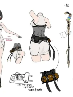 《优米雅的炼金工房》角色设定图赏 超美腿吸睛！