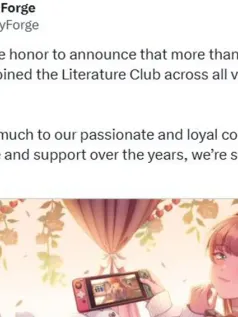 《心跳文学部》游戏玩家数量超3000万 官方发文表达感谢