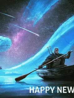 CDPR发布《赛博朋克2077》《巫师》新年贺图