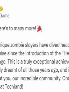 《消逝的光芒》玩家数已突破4500万 官方感谢玩家