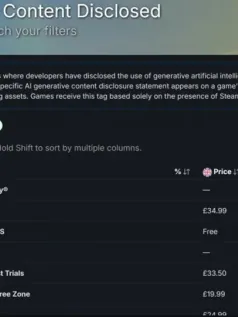 SteamDB可让玩家过滤AI生成的游戏