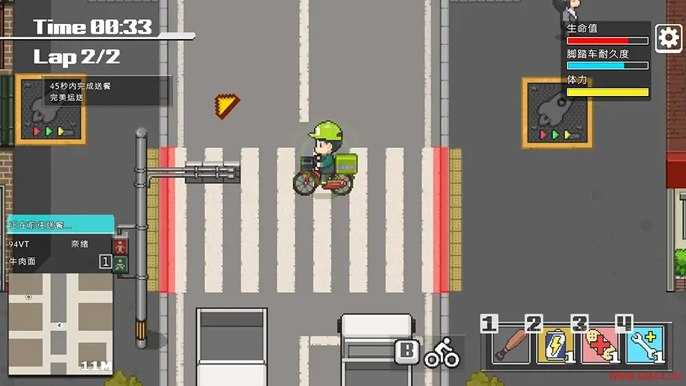 外送热 / Delivery Hot 像素风送外卖动作冒险游戏