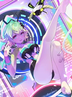 卡通 赛博风 美少女 卡通动漫手机壁纸