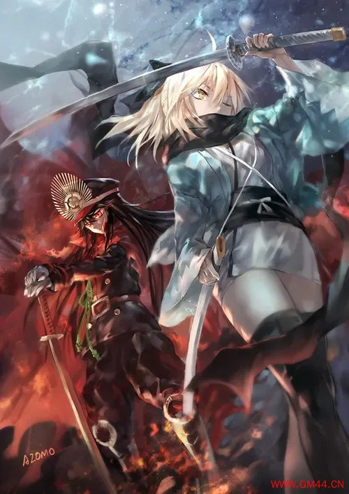 咕哒咕哒本能寺同人 冲田总司 织田信长 手机壁纸