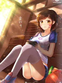 D.Va同人 可爱 运动风穿搭 休闲 治愈 高清手机壁纸