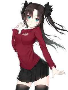 飒爽双马尾少女手机壁纸 酒红上衣撞色黑百褶裙 一键解锁青春活力的“元气结界”