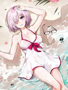 泳装玛修 水光漫过裙 一键解锁FGO夏日手机屏保的温柔暴击