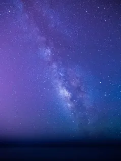 踏月而来 这繁星是赠礼 银河星空手机壁纸