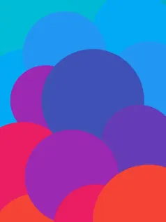 色彩斑斓的圆圈艺术 个性手机壁纸