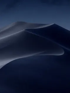 夜幕下的莫哈韦沙漠 苹果 macOS Mojave 经典手机壁纸