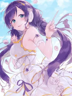 晴空下的紫发少女 梦幻白裙与星辰饰链的唯美邂逅 治愈系手机壁纸