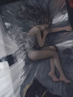 暮色絮语 枕梦呢喃 都市女性私密时刻治愈系手机壁纸