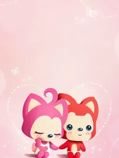 粉雾甜心里阿狸与伙伴的萌趣时光 治愈系卡通手机壁纸