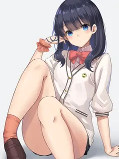 晴空下的青春絮语 蓝眸少女校园闲憩治愈系手机壁纸