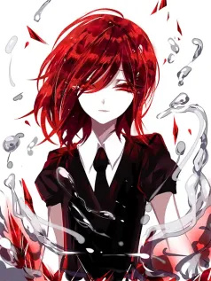 crimson rebirth 破碎与重塑的暗夜咏叹 红发少女灵纹觉醒手机壁纸