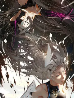星渊裂隙的双生咏叹 银灰战姬与能量风暴手机壁纸