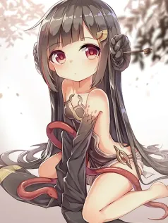 林间秘语 蛇环少女的温柔絮语 森系治愈系手机壁纸