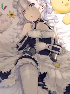 云朵床榻的软绵心事 银发少女与暖阳午后治愈系手机壁纸