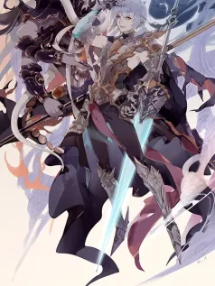 双生战神的宿命交响 暗影与光焰共舞的史诗战域手机壁纸