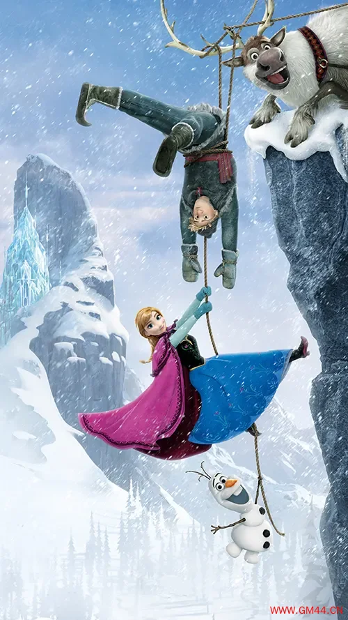 冰雪奇缘的暖雪冒险 艾莎安娜与伙伴的冬日勇气手机壁纸
