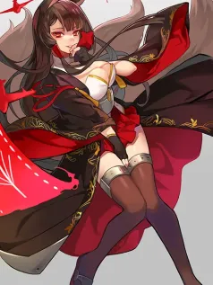 赤影狐踪的暗夜诗篇 狐耳少女与绯色残影 手机壁纸