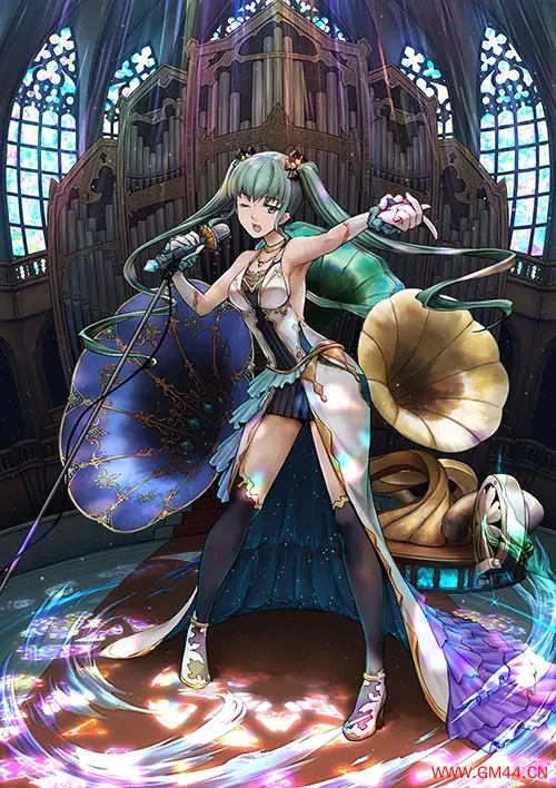 琉璃音渊的星尘咏叹 绿发歌姬与管风琴的声律迷局手机壁纸
