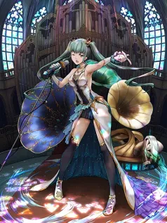 琉璃音渊的星尘咏叹 绿发歌姬与管风琴的声律迷局手机壁纸
