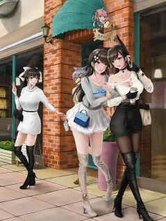 砖红墙下的闺蜜物语 少女的午后逛街手机壁纸