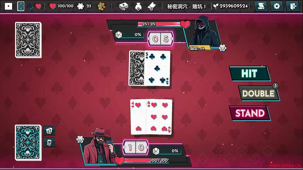 肉鸽杰克21点 / RogueJack21 牌组构筑游戏